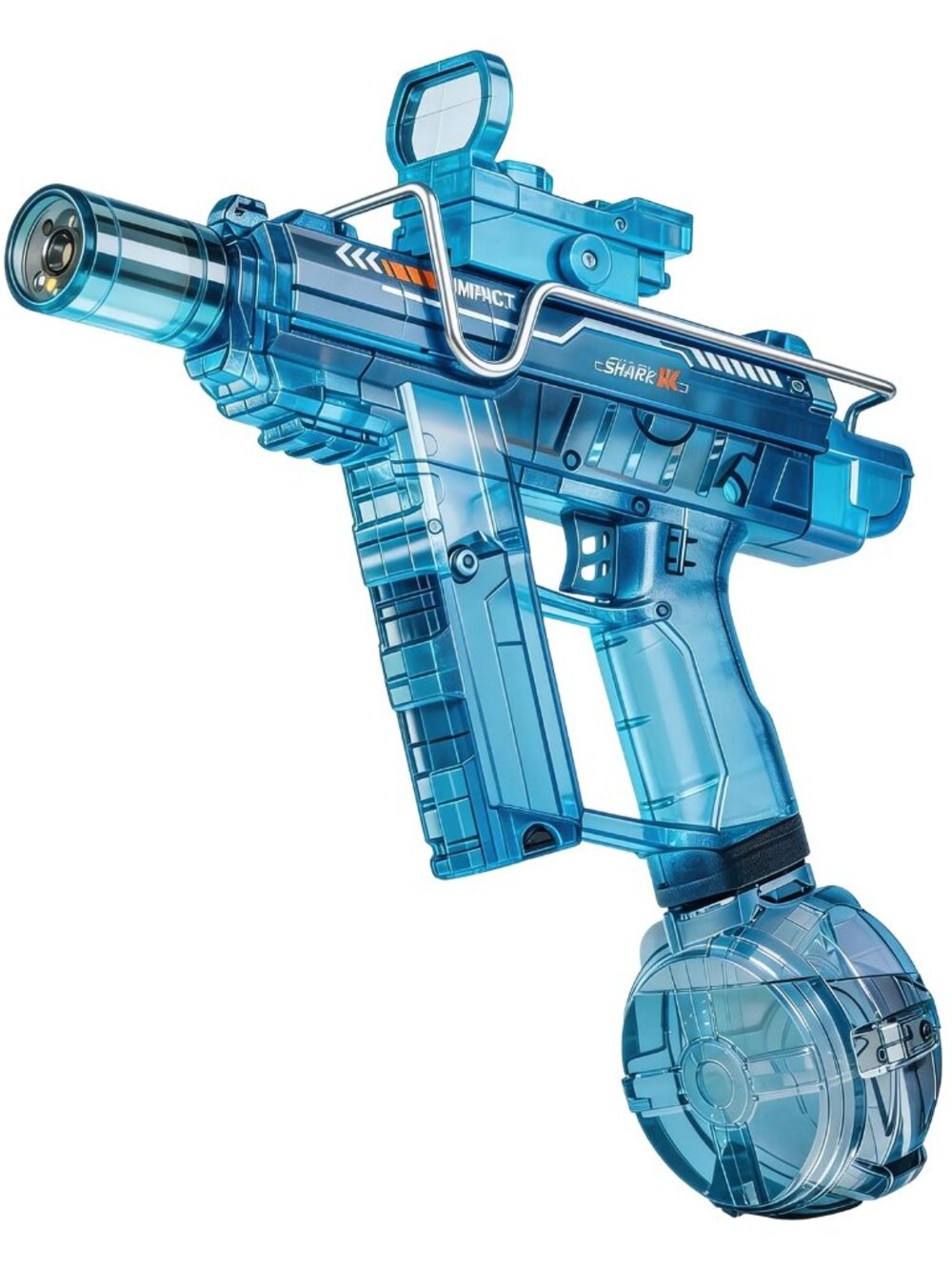 Electric Automatic Water Gun Rechargeable Long Range LED Blaster Blue Adults Kid
